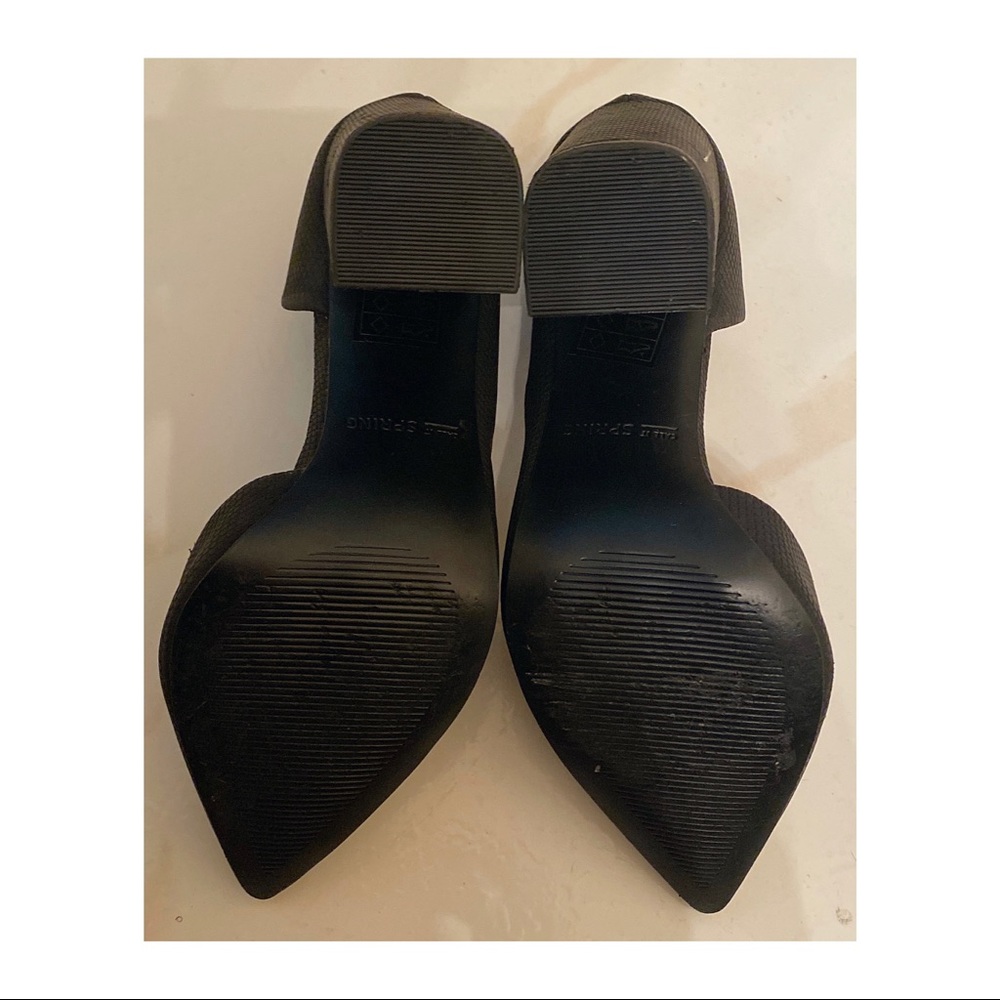 Matte Black Block Heels By Call It Spring - image 3